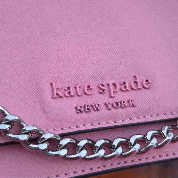Kate Spade New York Cameron Pink Monotone Chain Shoulder Bag - Picture 4 of 9